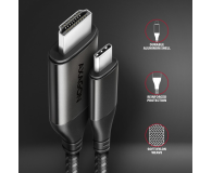 AXAGON RVC-HI2MC, USB-C - HDMI 2.0a kabel 1.8m, 4K/60Hz HDR10 - 1353447 - zdjęcie 3